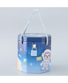 ZOE Money Bank with Lock and Key - Blue