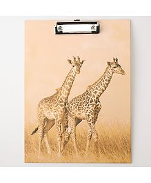 ZOE Exam Board Girrafe Print - Beige