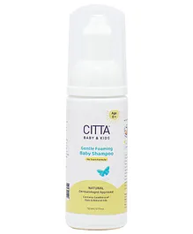 Citta Gentle Foaming Baby Shampoo 0-10 Years Tear Free Baby Shampoo For New Born Prevents Cradle Cap Frizz Free Hair - 50 ml