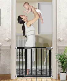 StarAndDaisy Baby Safety Gate with Auto Close
                      Hold Open Features Multiple Sizes - Black