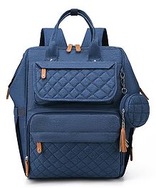 House of Quirk Diaper Bag Maternity Backpack- Dark Blue