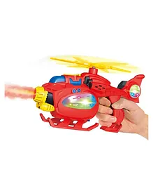 YAMAMA Electric Spray Helicopter Gun With Light & Sound Gun Toy With Real Fruit Smoke Effect B O Gun Toy For Kids - Multicolor
