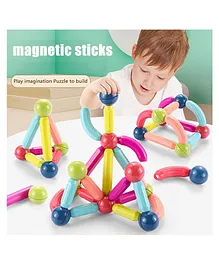 YAMAMA Magnetic Sticks Building Blocks Educational Stacking Toys With Magnetic Sticks Magnetic Balls And Magnetic Blocks For Kids 25 Pieces  Multicolor)