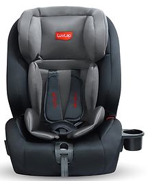 LuvLap European Safety Standard Certified Royal Car Seat - Black & Grey