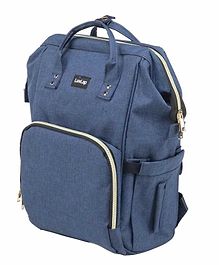 LuvLap Lily Travel Multifunctional Waterproof Diaper Bag-Backpack Cum Tote bag (Navy Blue)