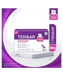 Tedibar Moisturising Baby Bathing Bar 100g (Pack of 1) with Skin Friendly pH 100 Percent Soap Free Prevents Dryness & Rashes Dermatologically Tested - By Torrent Pharma