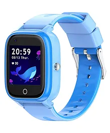 Turet Cotton Candy Pro Kid's GPS Tracker Watch, Phone & Video Call, SOS, HD Display Camera, Alarm,Boys and Girls, 4G Sim Support (Blue)