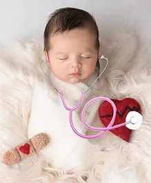 Babymoon Doctor's Stethoscope Baby Photography Props 72cm - Pink