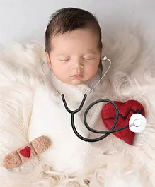 Babymoon Doctor's Stethoscope Baby Photography Props 72cm - Black
