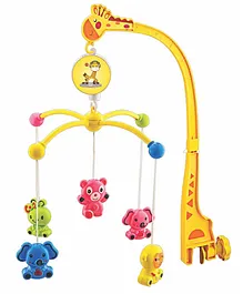 BabyGo Rotating Giraffe Musical Rattle Cot Mobile for Cradle Jhoomer for Kids Bed - Multicolour