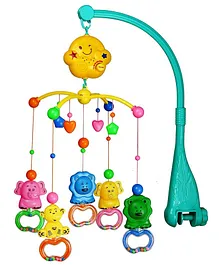 BabyGo Rotating Zoo Musical Rattle Cot Mobile for Cradle Jhoomer for Kids Bed - Multicolour