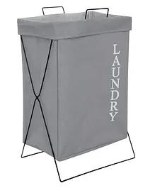 Sassoon Canvas Foldable Laundry Bag Grey