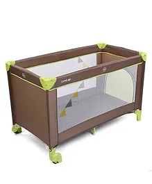 LuvLap Baby Playpen Sunshine - Brown & Green