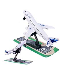 Toyshine Kids Play Vehicles Pull Back Airplane Toy- White