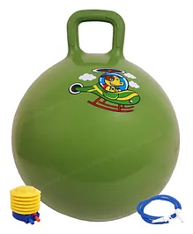 Toyshine 55cm Hopper Ball with Pump and Handle - Green