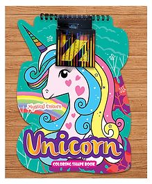 Unicorn Coloring Shape Book for kids