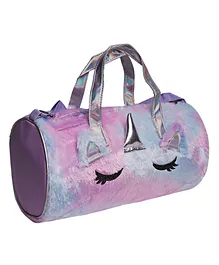 Dukiekooky Blue & Purple Unicorn Duffle Bag for Kids