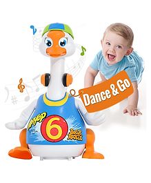 YAMAMA Musical Dancing Singing Talking Walking Hip Hop Swing Goose Toy For Kids With Lights And Soothing Music Educational Infant Toys Musical Toys For Kids  Color May Vary