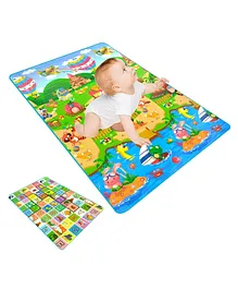 YAMAMA Double Sided Animal And Alphabet Printed Water Proof Extra Large Fordable Foam Baby Play Mat Color & Design May Vary