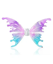 kunya Light Up Fairy Angel Wings with Re-Battery Electric Moving Butterfly Wings for Girls ( Battery not included ) (White Light)