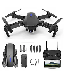 Zyamalox Foldable Remote Control Drone with 12 MP Camera HD Wide Angle Lens Optical Flow Positioning with 1800Mah Battery WiFi FPV 4-Axis Camera 40 Meter Flying Height & 15 Minutes Flying Time (Assorted Color)