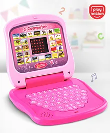 Play Nation Educational Electronic Laptop
                        with LED Screen - Pink