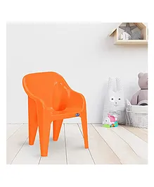Nilkamal Plastic Eeezygo Baby Chair Modern and Comfortable with Arm & Backrest Orange Colour