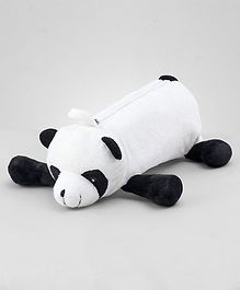 Zoe Panda Soft Pencil Pen Pouch with Zipper Closure - White & Black