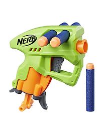 Sanjary Nano Fire Blaster Gun with Dart Storage, Includes 3 Elite Darts, For Kids - Color May Vary