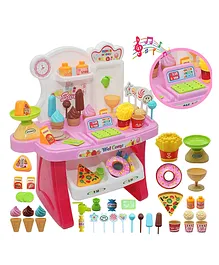 OPINA  Kids Role Pretend Play Set Mini Home Supermarket Set Multicolour- 37 Pieces
