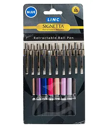 Linc Signetta Ball Pen- Blue Ink 10 Pcs