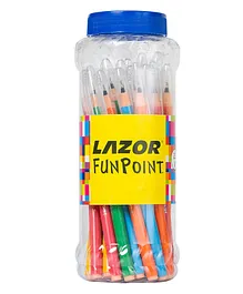 Linc Lazor Funpoint Ball Pen Jar - Blue Ink 25 Pcs Jar