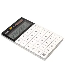 Deli W1589 12 Digital Modern Calculator - 1 pcs, White Body