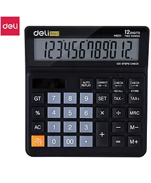 Deli Wm01120 Desktop Calculator - 1 Pcs , Black Body