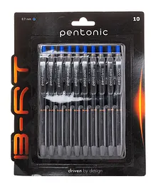 Pentonic B RT Ball Pen, Blue Ink, 10 Pcs