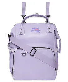 Mi Arcus Vegan Leather Diaper Bag - Purple