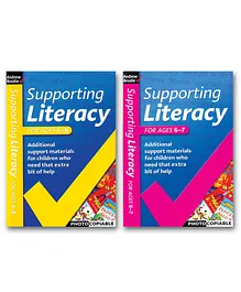 Supporting Literacy Book For Ages - 5-6  & 6-7 Reference Books for Kids Pack of 2 Books - English