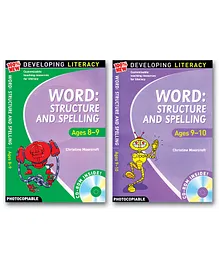 Developing Literacy : Word Structure and Spelling - For Age - 8-9 & 9-10 Pack of 2 Books - English