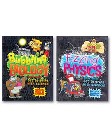 Science Crackers : Bubbling Biology & Fizzing Physics Science Books for Kids Pack of 2 Books - English