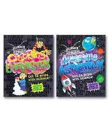 Science Crackers : Crackling Chemistry & Awesome Astronomy Science Books for Kids Pack of 2 Books - English