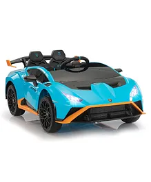 BAYBEE Licensed Lamborghini STO 24V Kids Battery Operated Car for Kids, Ride On Toy Kids Car with 360° Rotational Drift, Music & Light | Baby Big Electric Car for Kids (Blue)