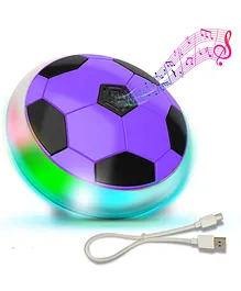 NHR Rechargeable Hover Football with Music and Light - Purple