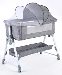 Bassinet with Mosquito Net - Grey