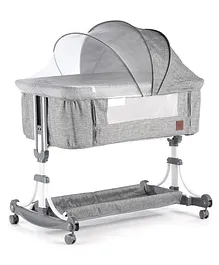 Bassinet with Mosquito Net & Storage- Grey