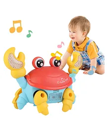 Muren Dancing & Crawling Crab Toy with Music-Multi Color( Color May Vary)