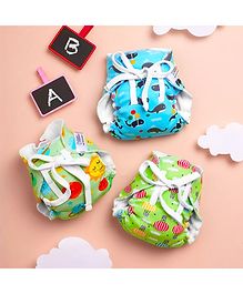 SuperBottoms First Love DryFeel Langot for Newborn Baby | 100% Cotton Padding | Day Dreamer | Pack of 3 | 5-10kgs