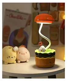 SANISHTH 1pc Novelty Hamburger Night Light, A Mini Table Lamp, Reading Light, Ambient Light - The Perfect DIY Bedroom & Study Desk Decorative Piece, An Educational Toy For Party Gifts, Christmas, And Halloween