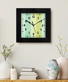 999Store Geometrical Line Art Modern Stylish Wall Square Clock For Bedroom - Multicolor