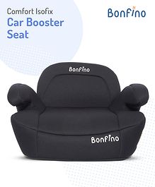 Bonfino Comfort Isofix Car Booster Seat with Back Rest, Removable Cover, ISOFIX Anchoring System, Shock Resistant| Removable and Washable Cover