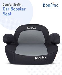 Bonfino Comfort Isofix Car Booster Seat with Back Rest, Removable Cover, ISOFIX Anchoring System, Shock Resistant| Removable and Washable Cover